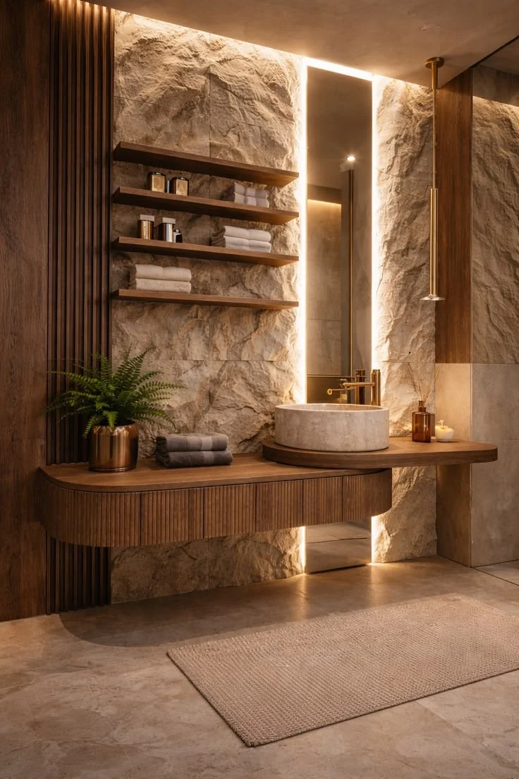 Spa Etkili Ahşap Banyo - ARSLANTAŞLI İç Mimarlık