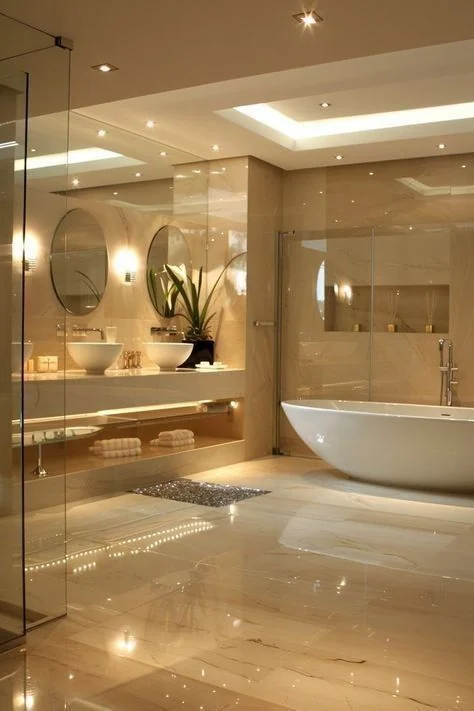 Lüks Mermer Banyo - ARSLANTAŞLI İç Mimarlık