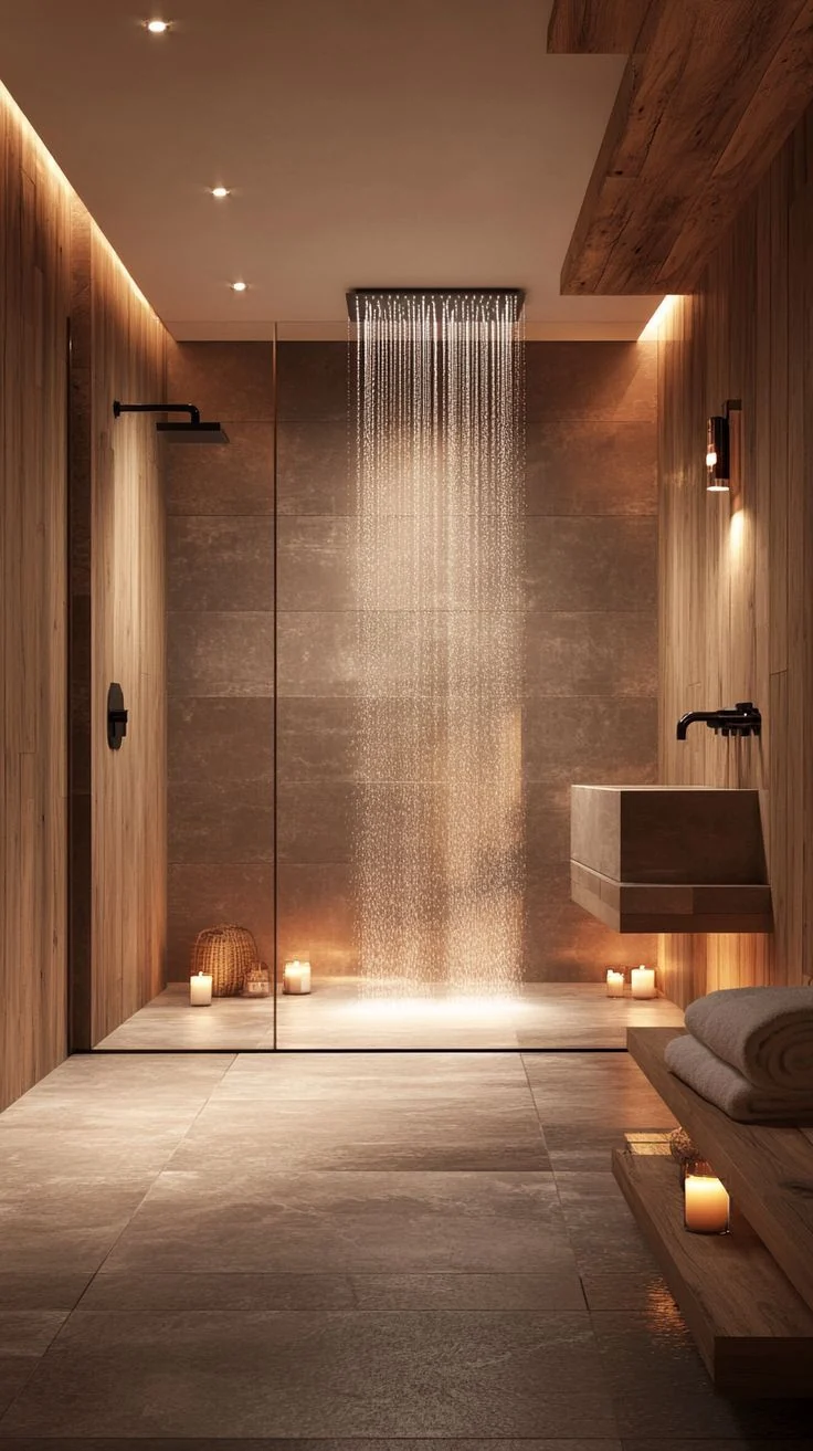 Yağmur Duşlu Spa Banyo - ARSLANTAŞLI İç Mimarlık