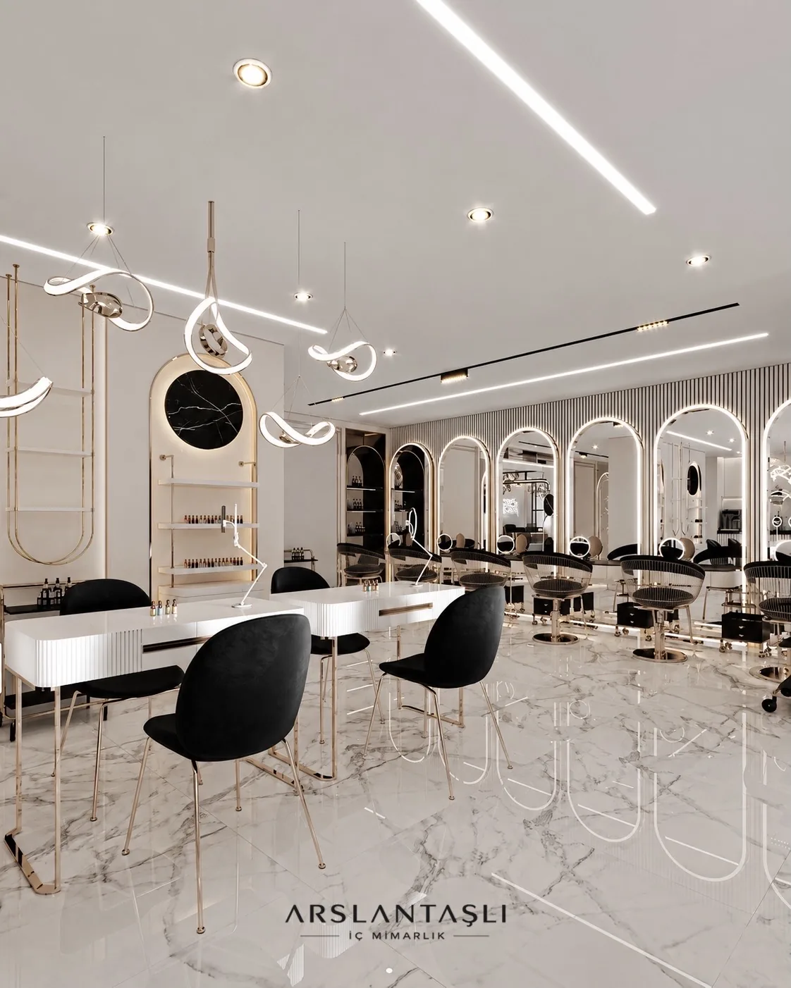 Güzellik Salonu Tasarımı - ARSLANTAŞLI İç Mimarlık