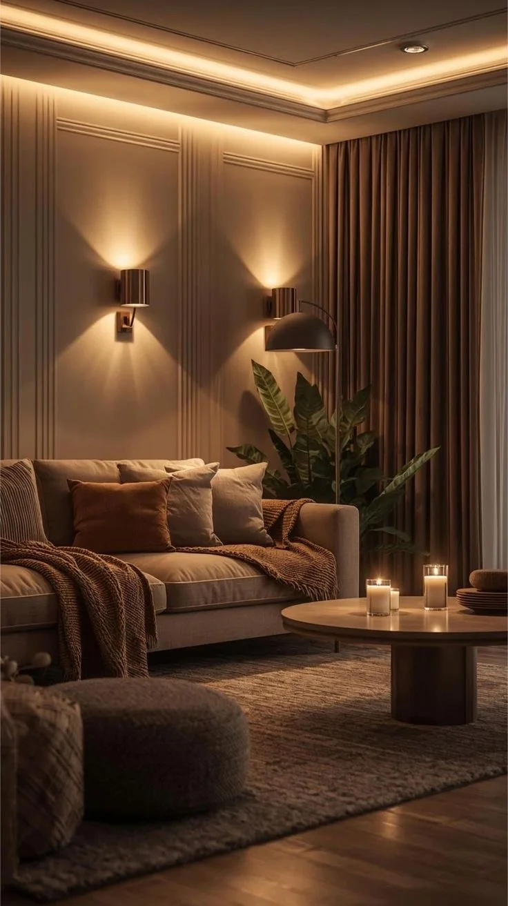 Sıcak Işıklı Soft Salon - ARSLANTAŞLI İç Mimarlık