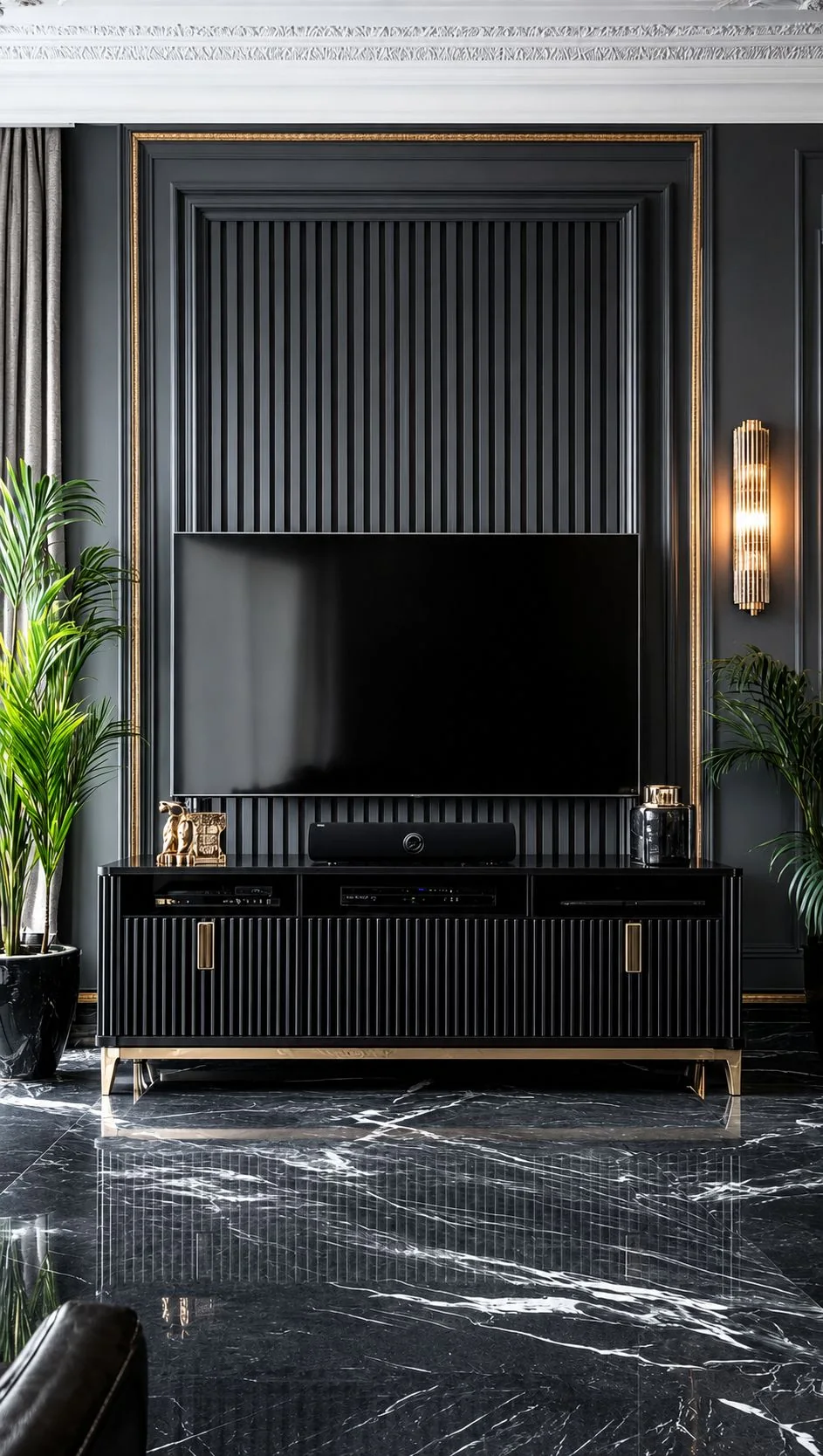 Gold Mermer TV Ünitesi - ARSLANTAŞLI İç Mimarlık