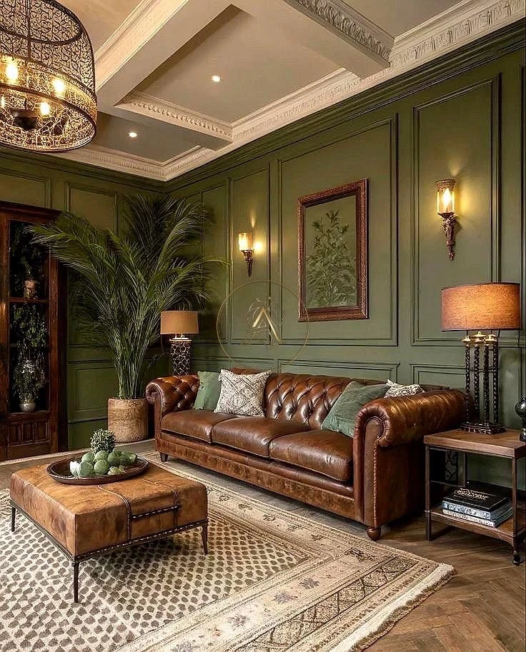 Doğal Yeşil Klasik Salon - ARSLANTAŞLI İç Mimarlık