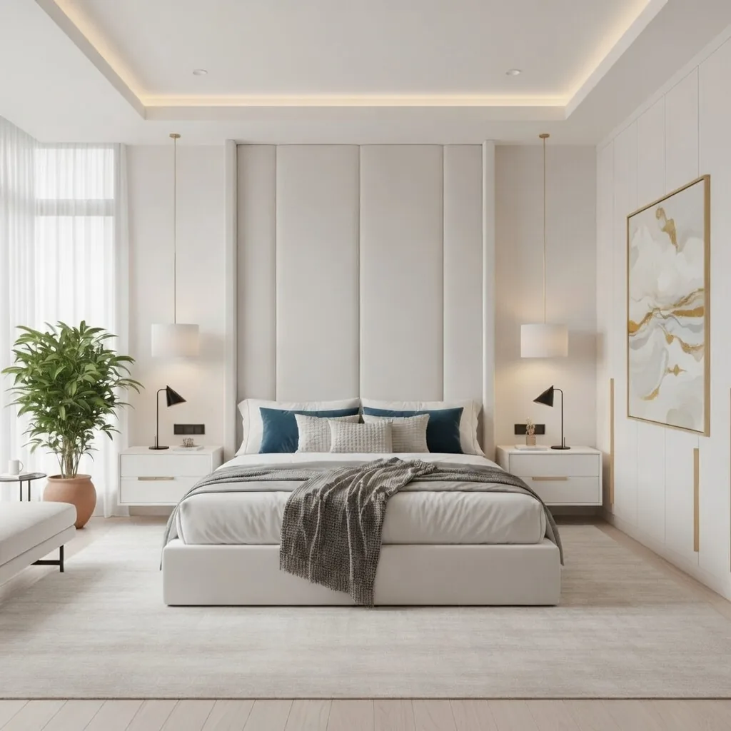 Aydınlık Minimal Yatak Odası - ARSLANTAŞLI İç Mimarlık