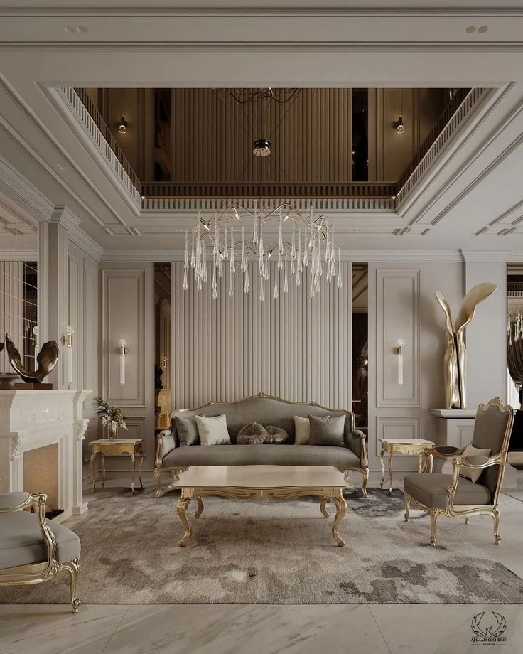 Yüksek tavanlı klasik salon